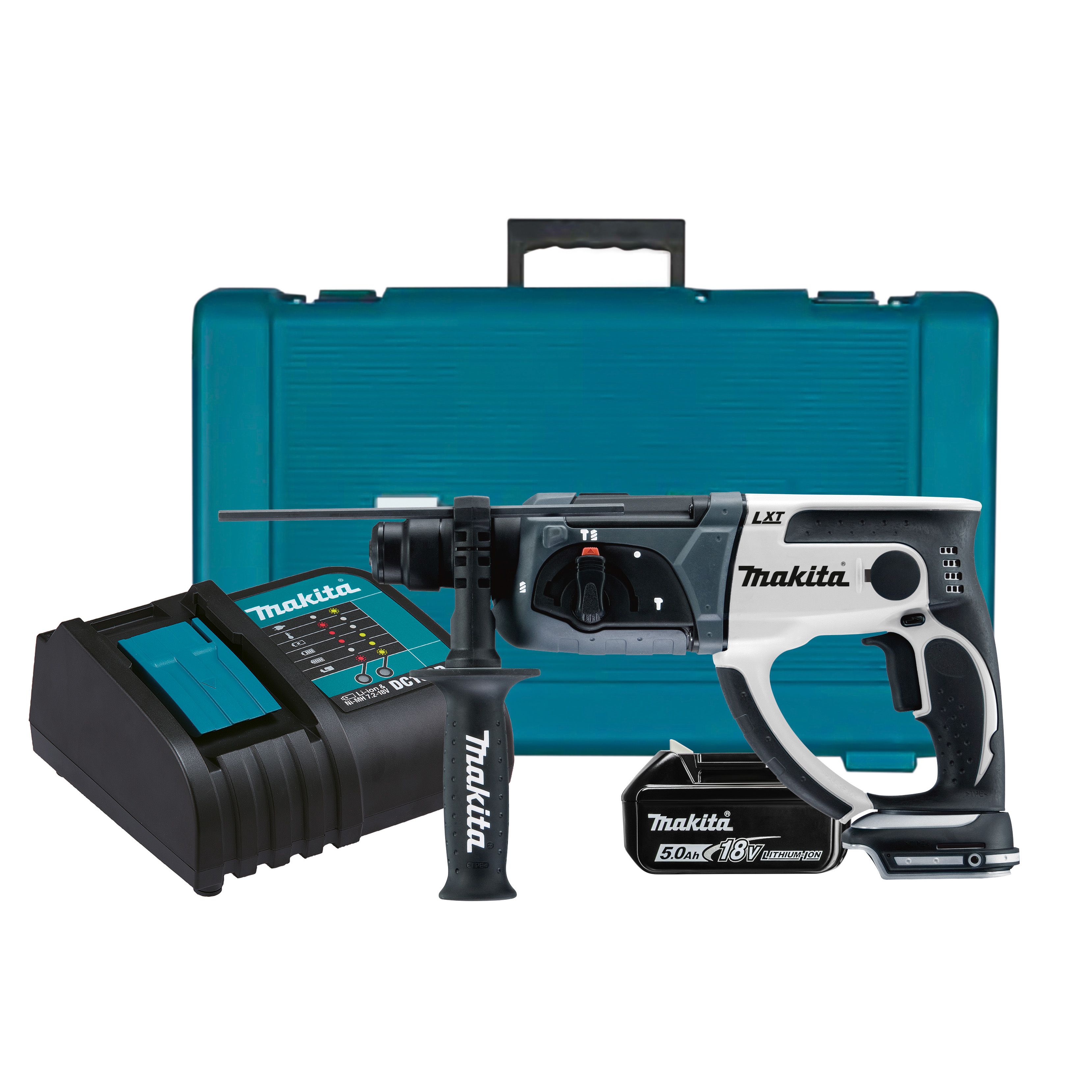 Makita 18V 1 x 5 Li-ion Brushed Cordless SDS+ drill DHR202STW