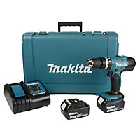 Makita 18V 2 x 3.0Ah Li-ion Brushed Cordless Combi drill DHP453F001