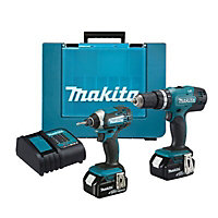 Makita 18V Li-ion Cordless 3 piece Power tool kit (2 x 4Ah) - DLX3108SMX
