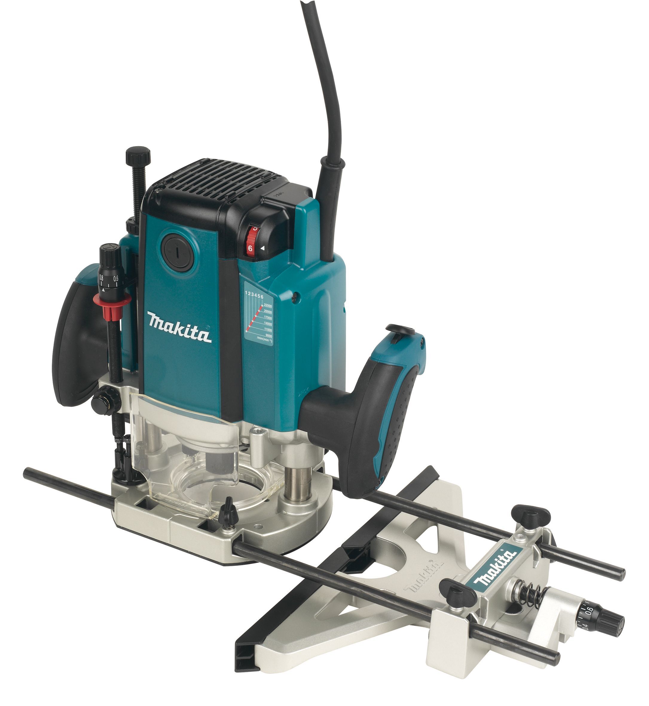 Makita 2100W 110V Corded Plunge Router RP2301FCXK 1 DIY at B Q