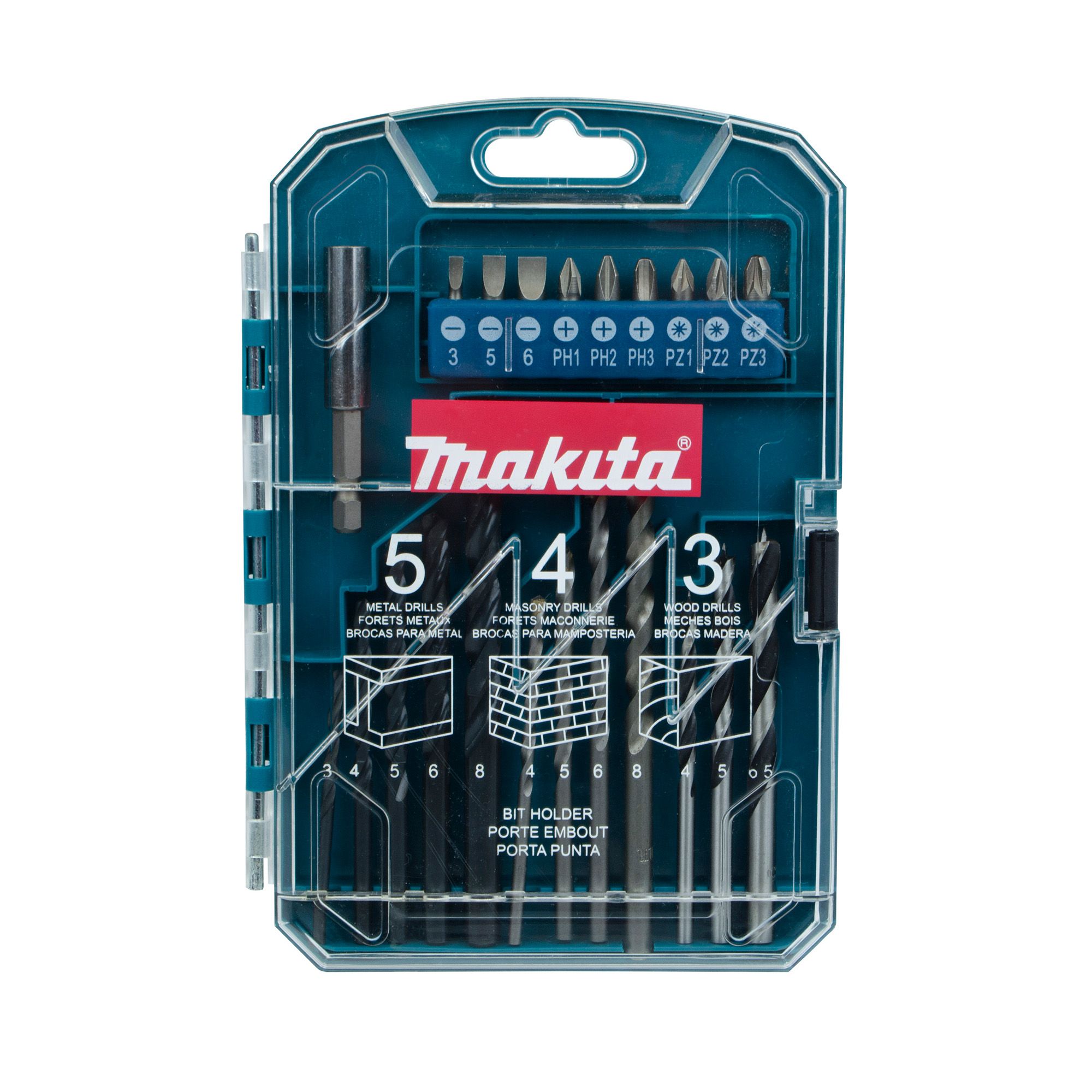 Makita 22 piece Mixed Drill & screwdriver bit set - P-44002