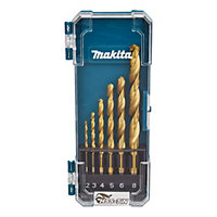 Makita 6 piece Straight HSS Drill bit set - D-72833