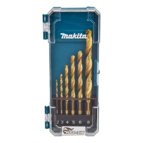 Makita 6 piece Straight HSS Drill bit set - D-72833
