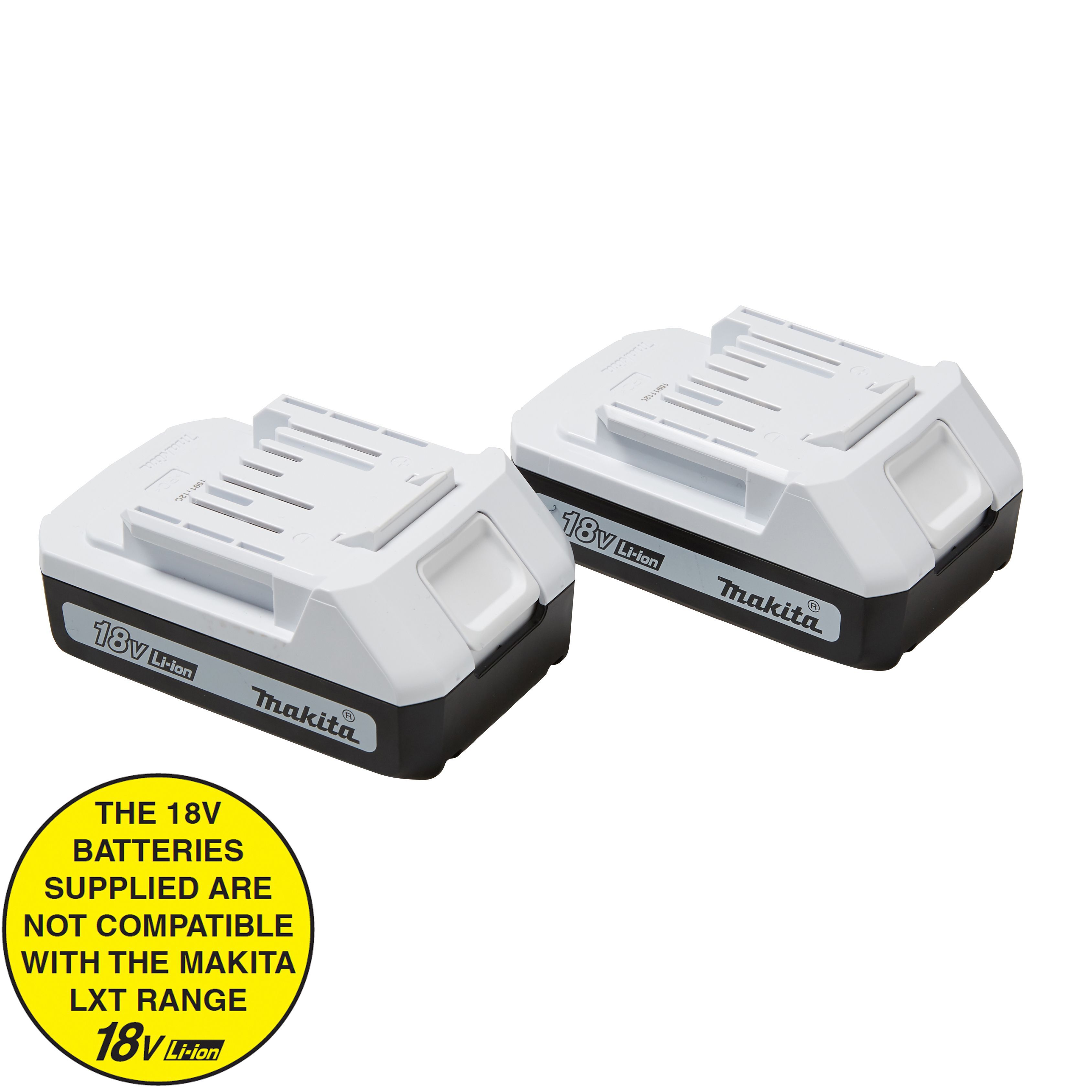 Makita G-Series 18V Li-ion Brushed Cordless Combi drill (2 x 1.5Ah) - HP457DWEX2