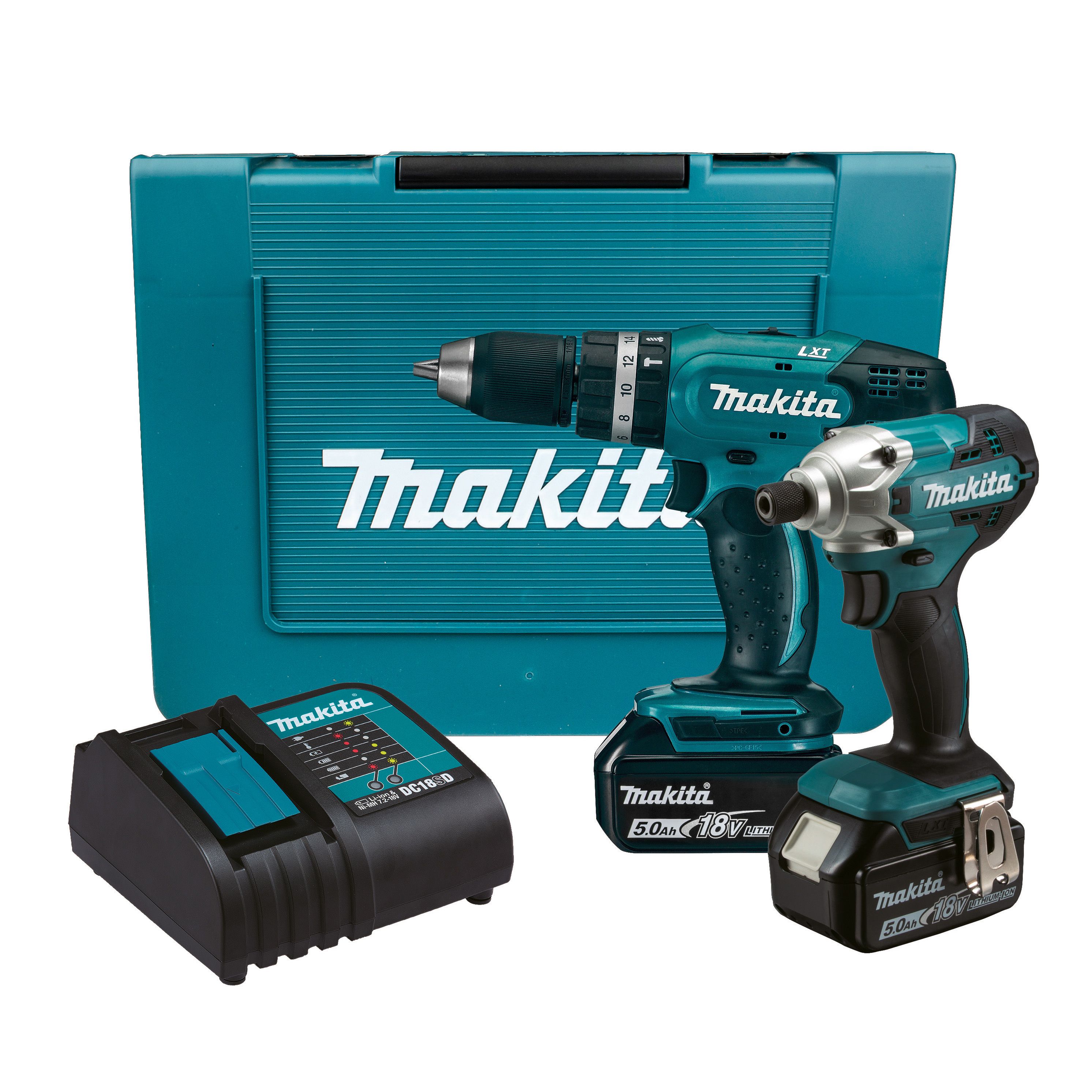 Makita combi deals drill set 18v