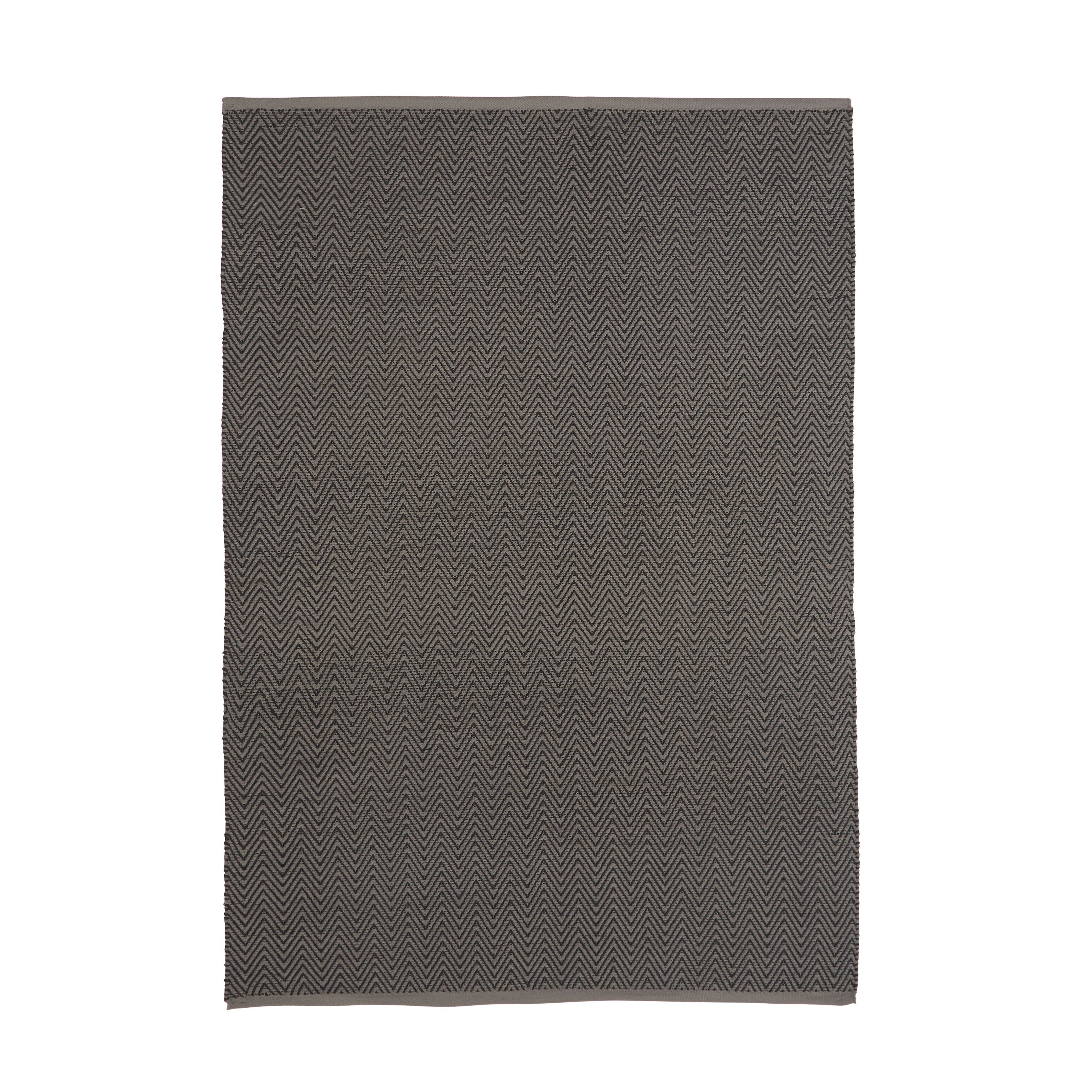 Malaita Herringbone Moonless night & steel grey Reversible Indoor