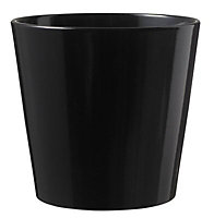 Mali Black Ceramic Plant pot (Dia)40cm