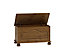 Malmo Stained Pine effect Ottoman (H)450mm (W)828mm (D)417mm