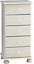 Malmo Stained White Pine 5 Drawer 2 over 4 Chest of drawers (H)901mm (W)441mm (D)383mm