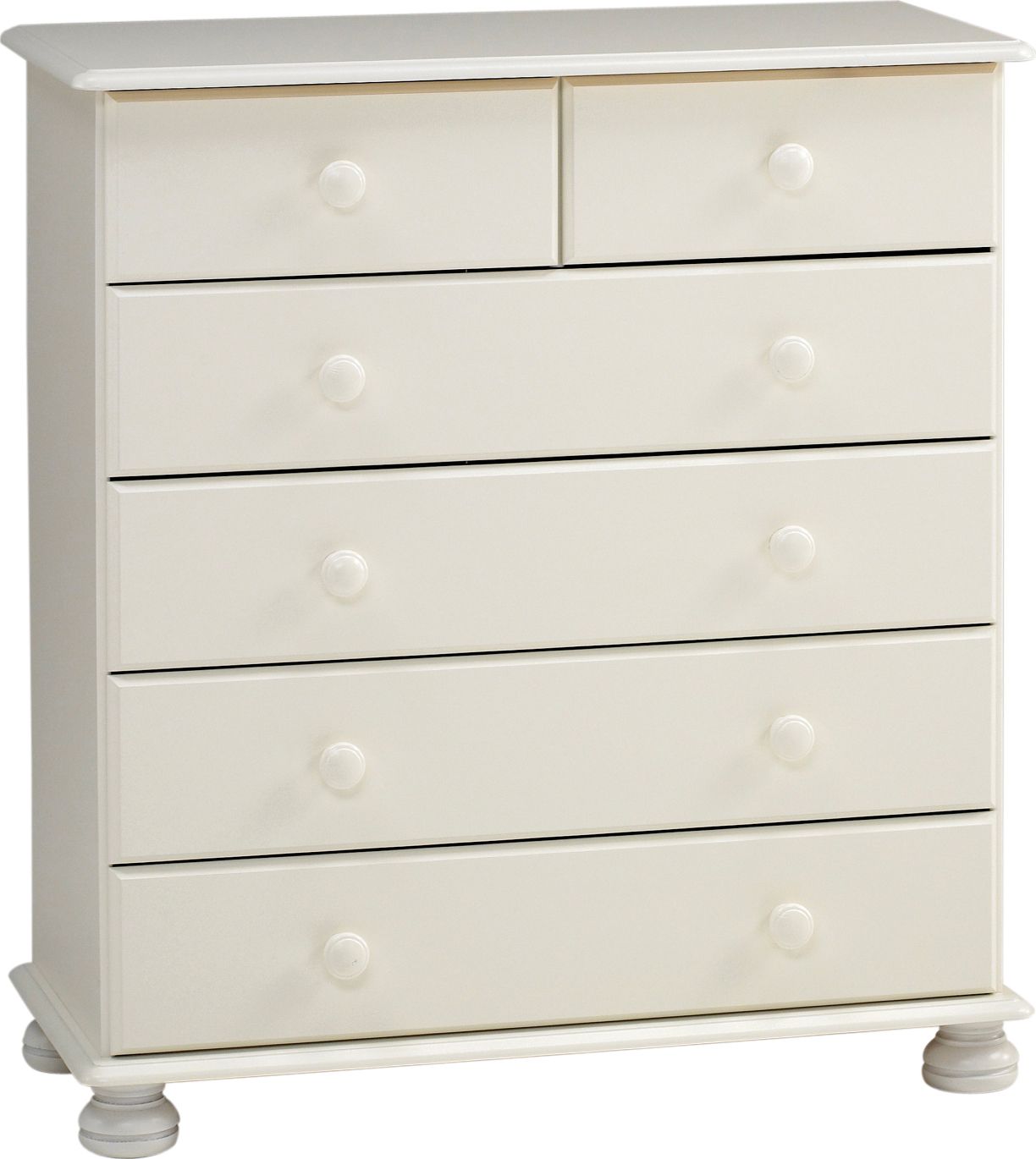 White and pine chest deals of drawers