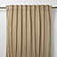 Mandlay Beige Spotted stripe Unlined Pencil pleat Curtain (W)140cm (L)260cm, Single