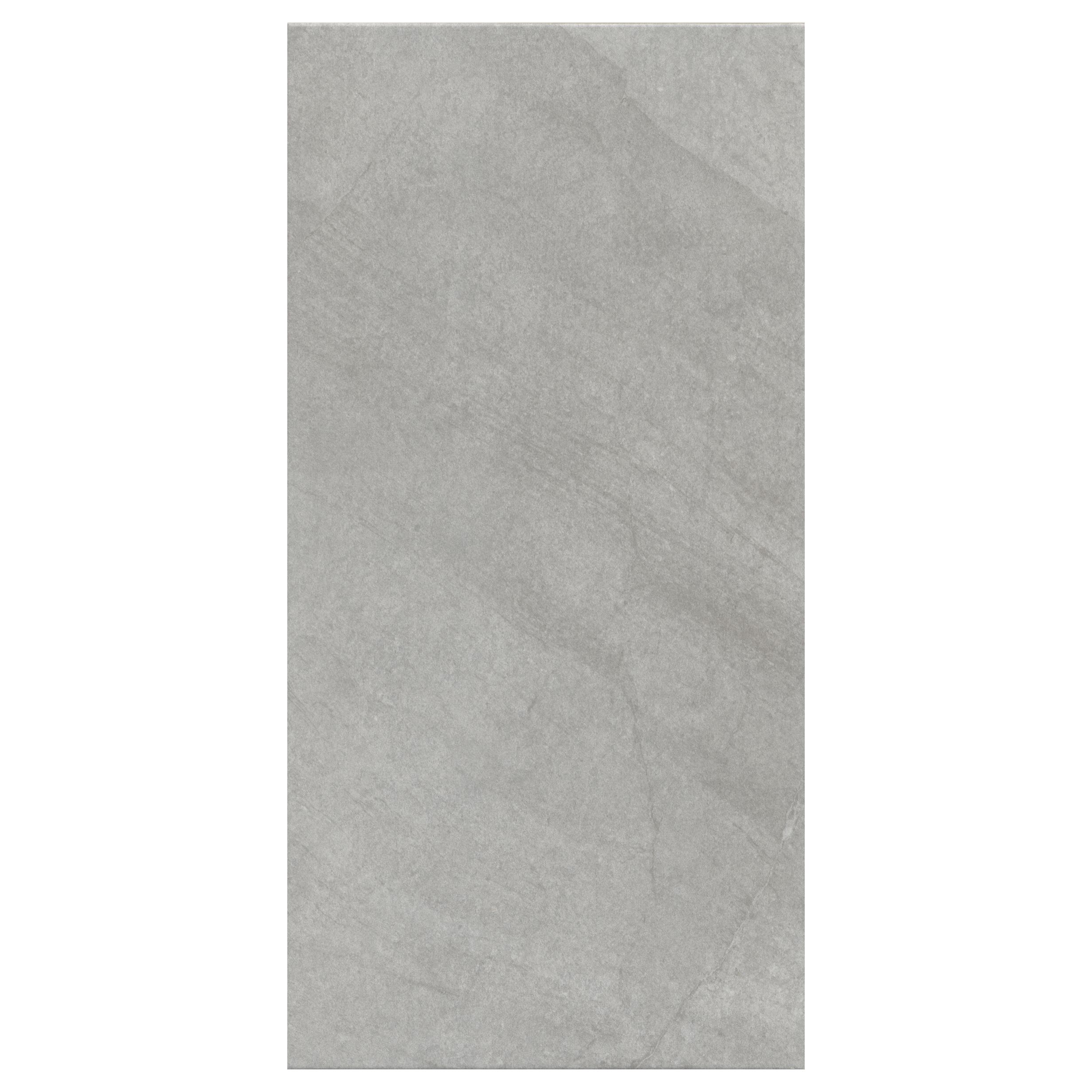 Manhattan Grey Matt Stone effect Ceramic Indoor Wall & floor Tile, Pack of 6, (L)600mm (W)300mm