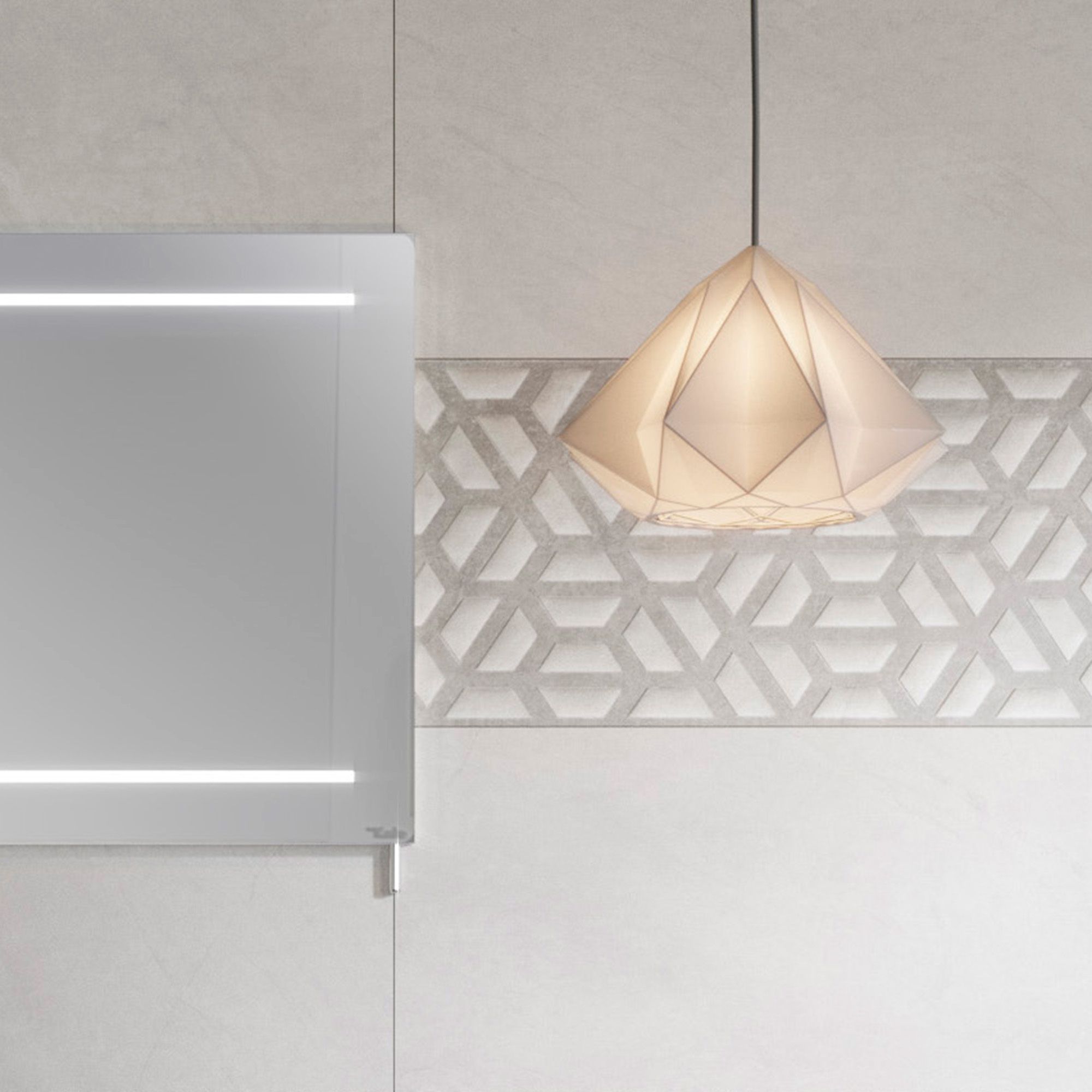 Manhattan Light grey Matt Stone effect Ceramic Indoor Wall & floor Tile, Pack of 6, (L)600mm (W)300mm
