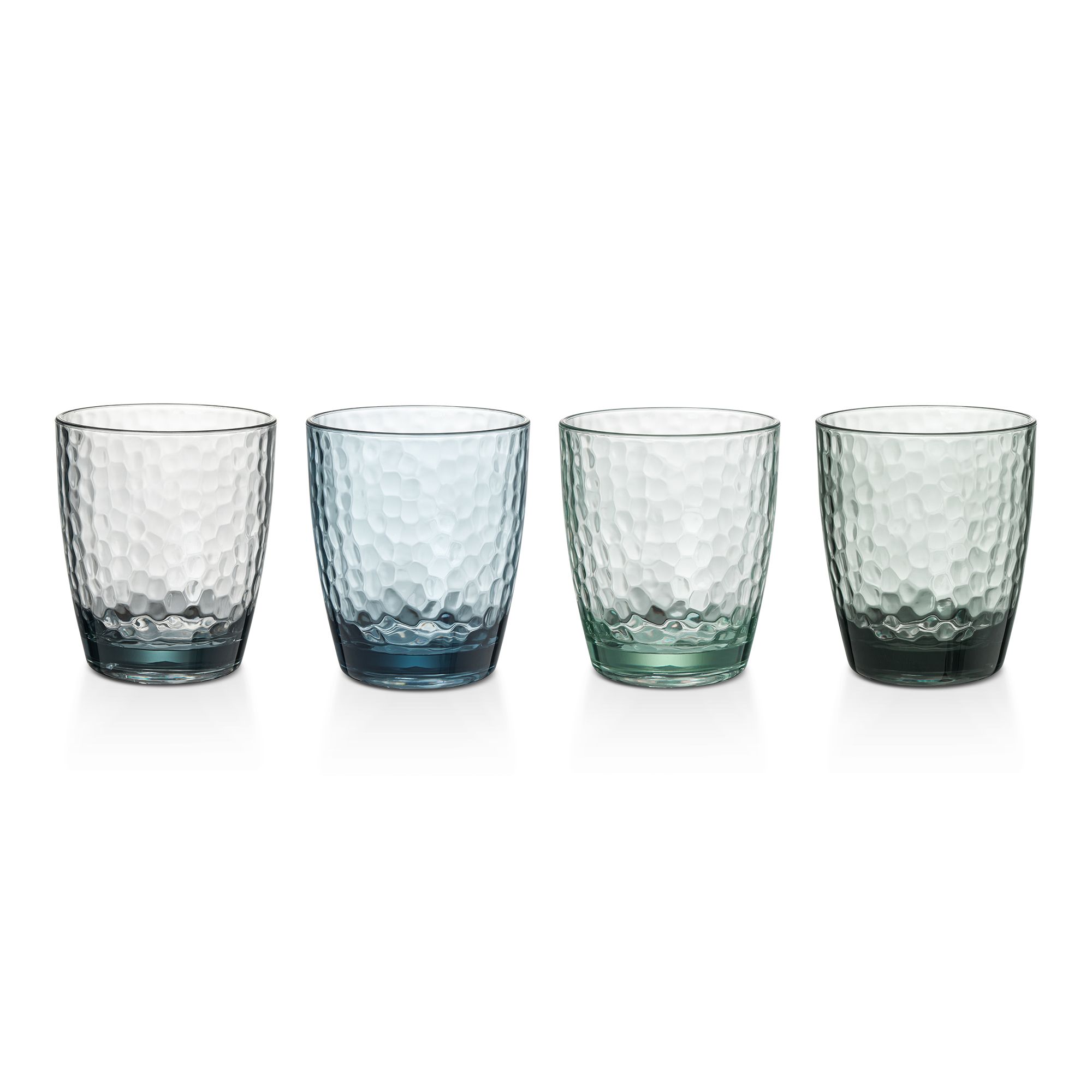 Manna Plastic Blue & green 4 piece Tumbler Drinkware set