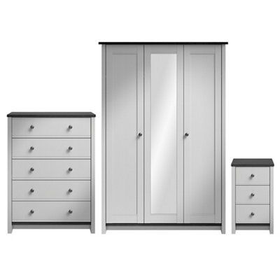 Manor Grey dark oak effect Bedroom furniture set | DIY at B&Q