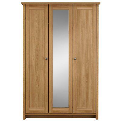 Manor Oak effect Triple Wardrobe (H)1932mm (W)1297mm (D)558mm