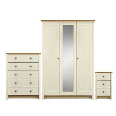 Manor Vanilla oak effect Bedroom furniture set