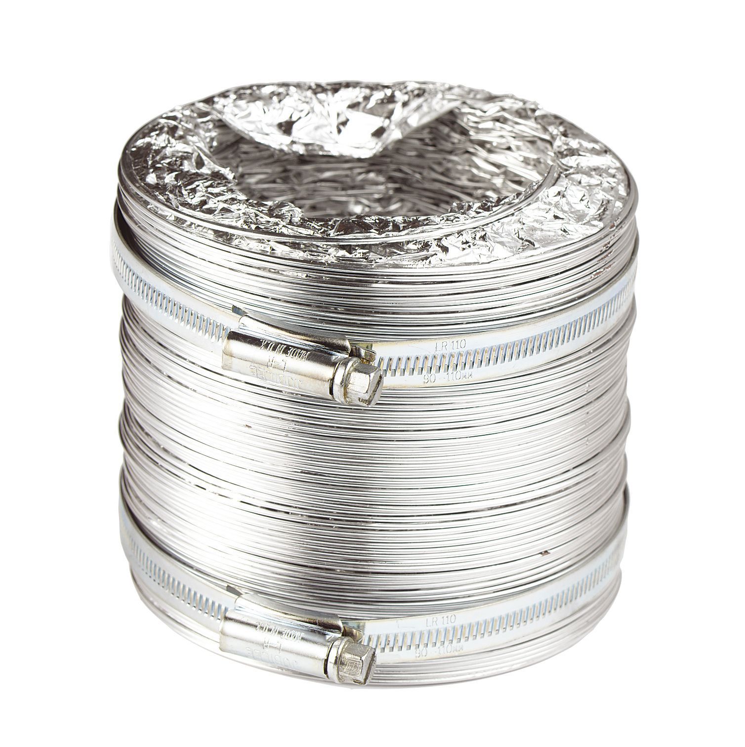 Manrose Aluminium Flexible Ducting hose, (L)2.5m (Dia)100mm DIY at B&Q