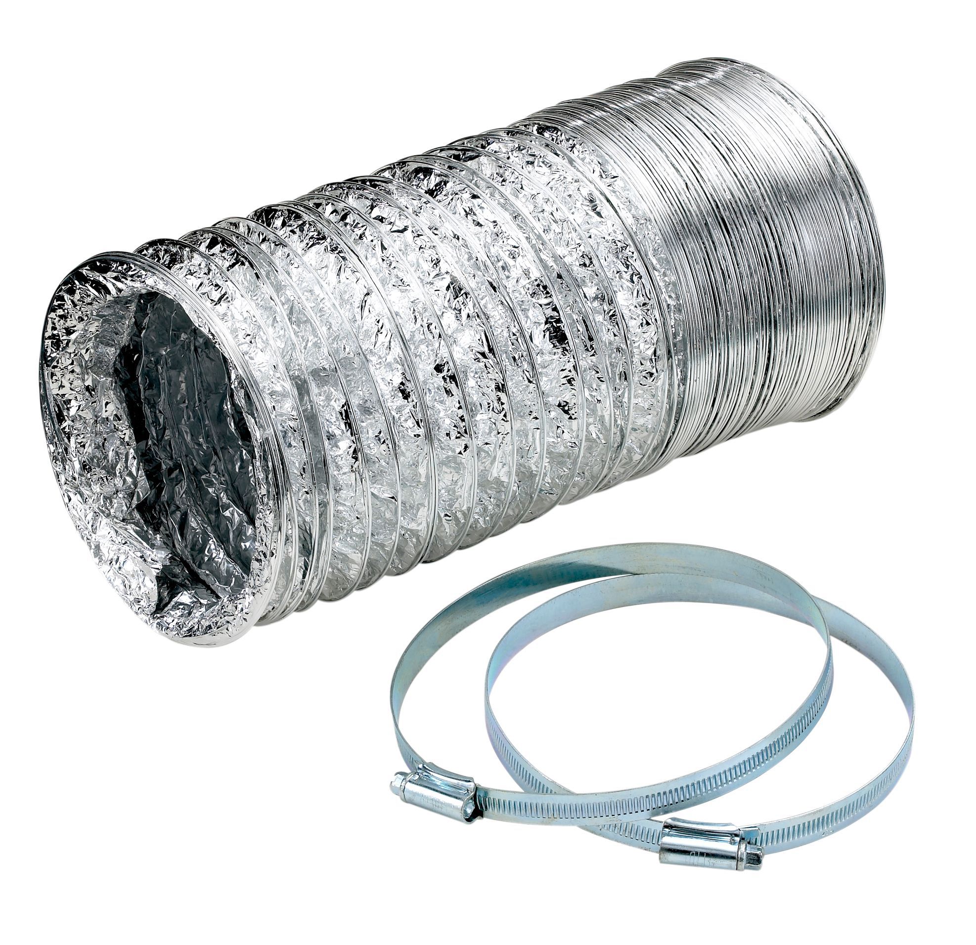 Manrose Aluminium Flexible Ducting hose, (L)2.5m (Dia)125mm DIY at B&Q