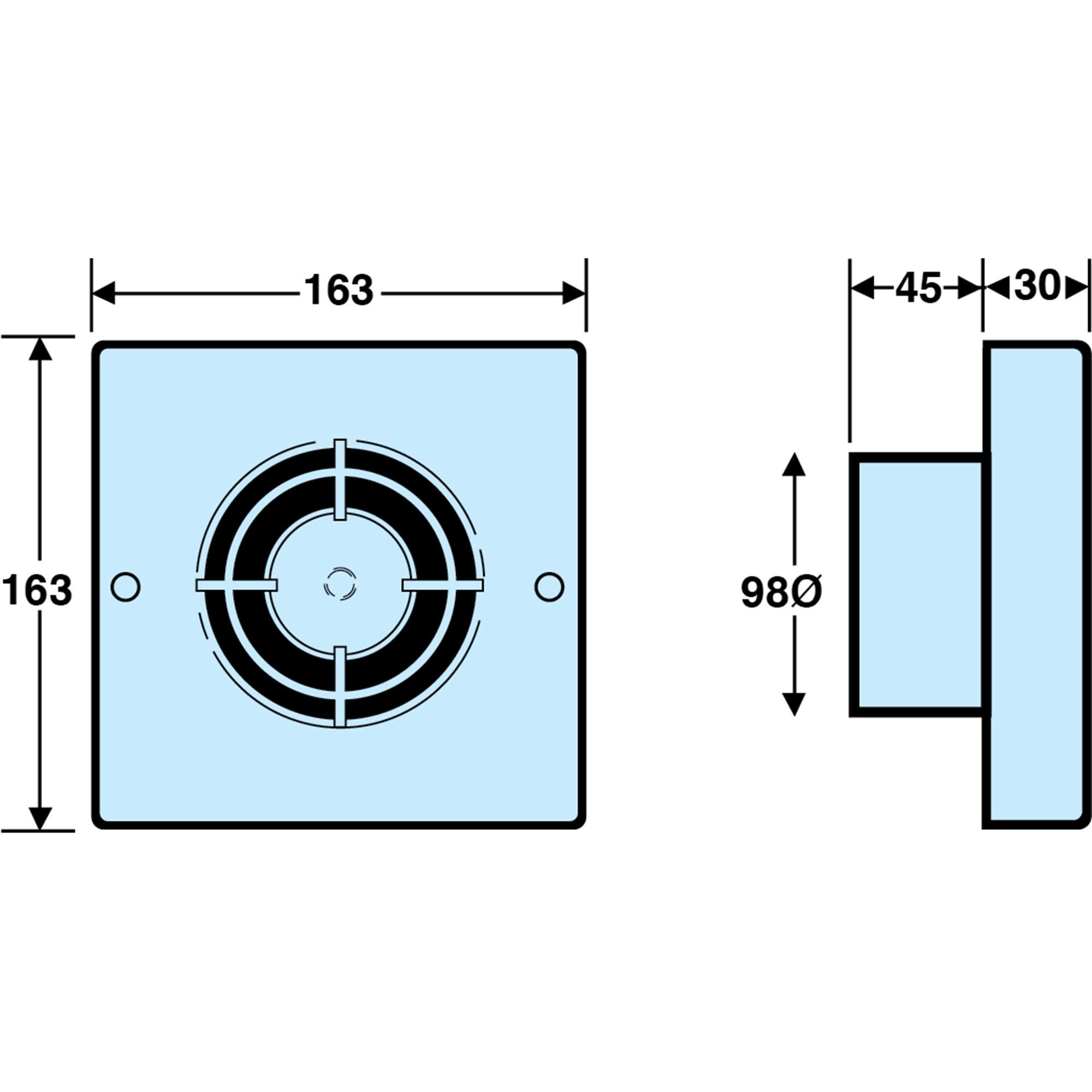 Manrose Bathroom Extractor fan - MG100T