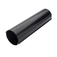 Manrose Black Solid wall duct, (L)0.35m (Dia)100mm