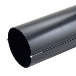 Manrose Black Solid wall duct, (L)0.35m (Dia)150mm