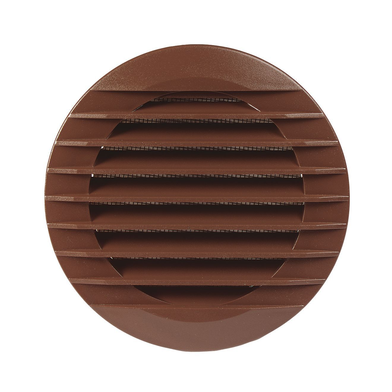 Manrose Brown Round Applications requiring low extraction rates Fixed  louvre vent u0026 Fly screen V41020B, (Dia)100mm | DIY at Bu0026Q
