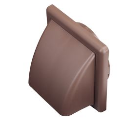 Manrose Brown Square Applications requiring low extraction rates Hooded air vent, (H)140mm (W)140mm
