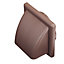 Manrose Brown Square Applications requiring low extraction rates Hooded air vent V1241B, (H)140mm (W)140mm