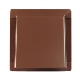 Manrose Brown Square Hooded air vent, (H)110mm (W)110mm