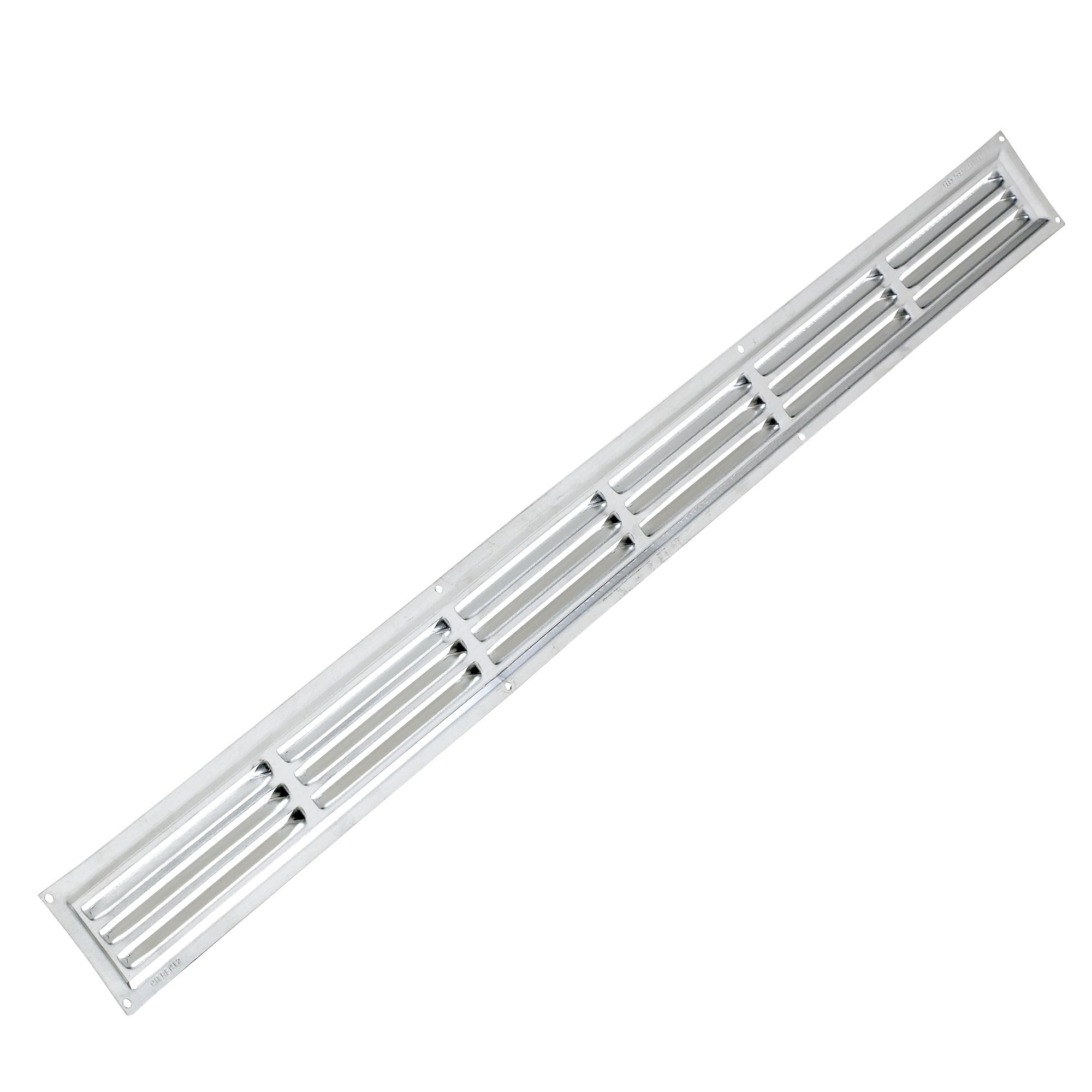 Manrose Chrome effect Rectangular Applications requiring low extraction  rates Fixed louvre vent V1880, (H)50mm (W)660mm | DIY at Bu0026Q