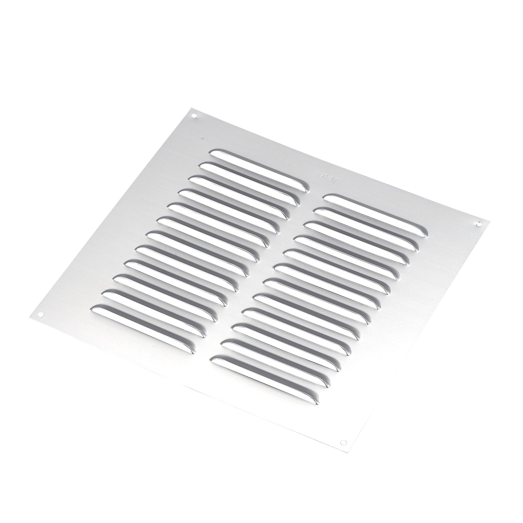 Manrose Chrome effect Square Fixed louvre vent V1850S, (H)229mm (W)229mm