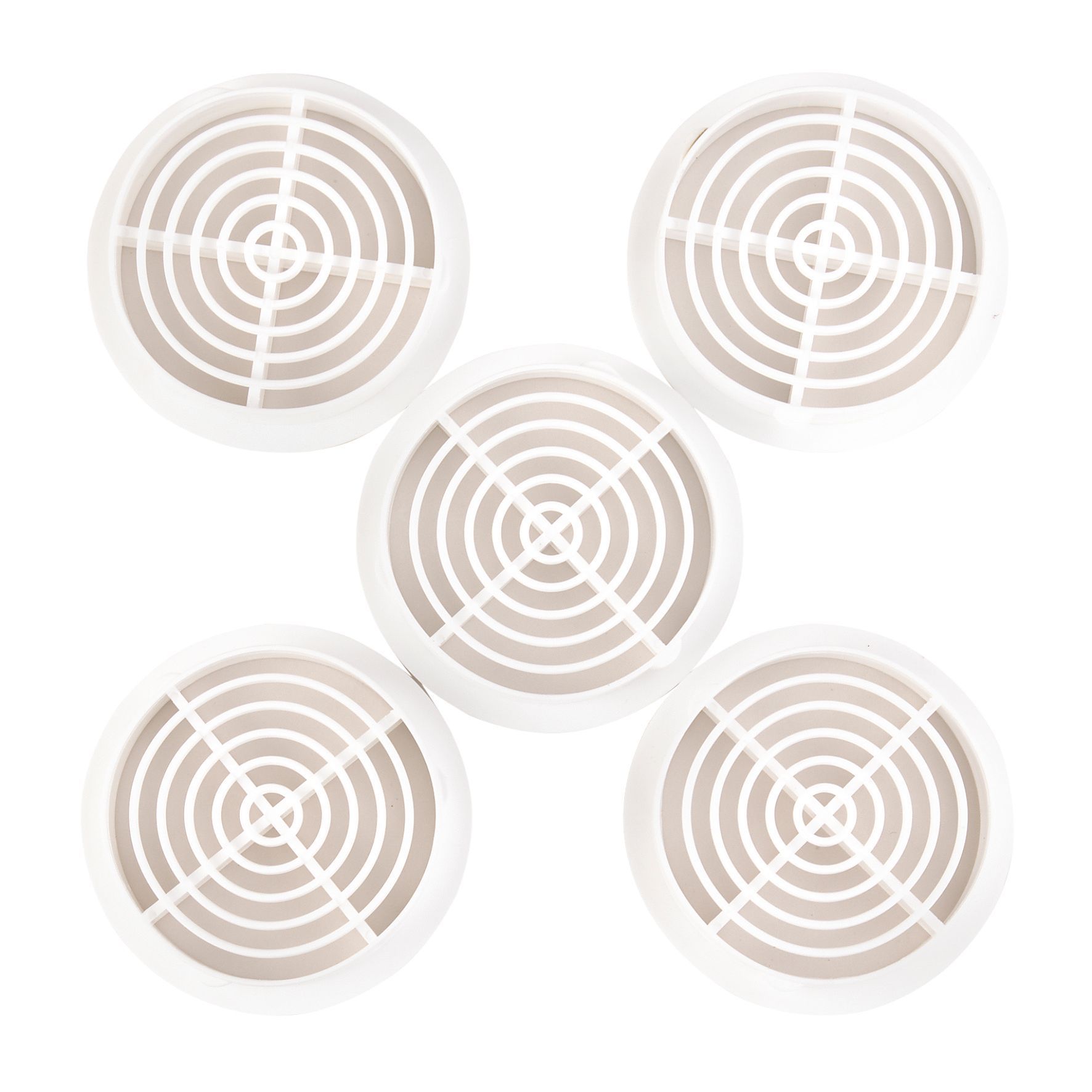 Manrose Circular Soffit White Air vent, (Dia)70mm