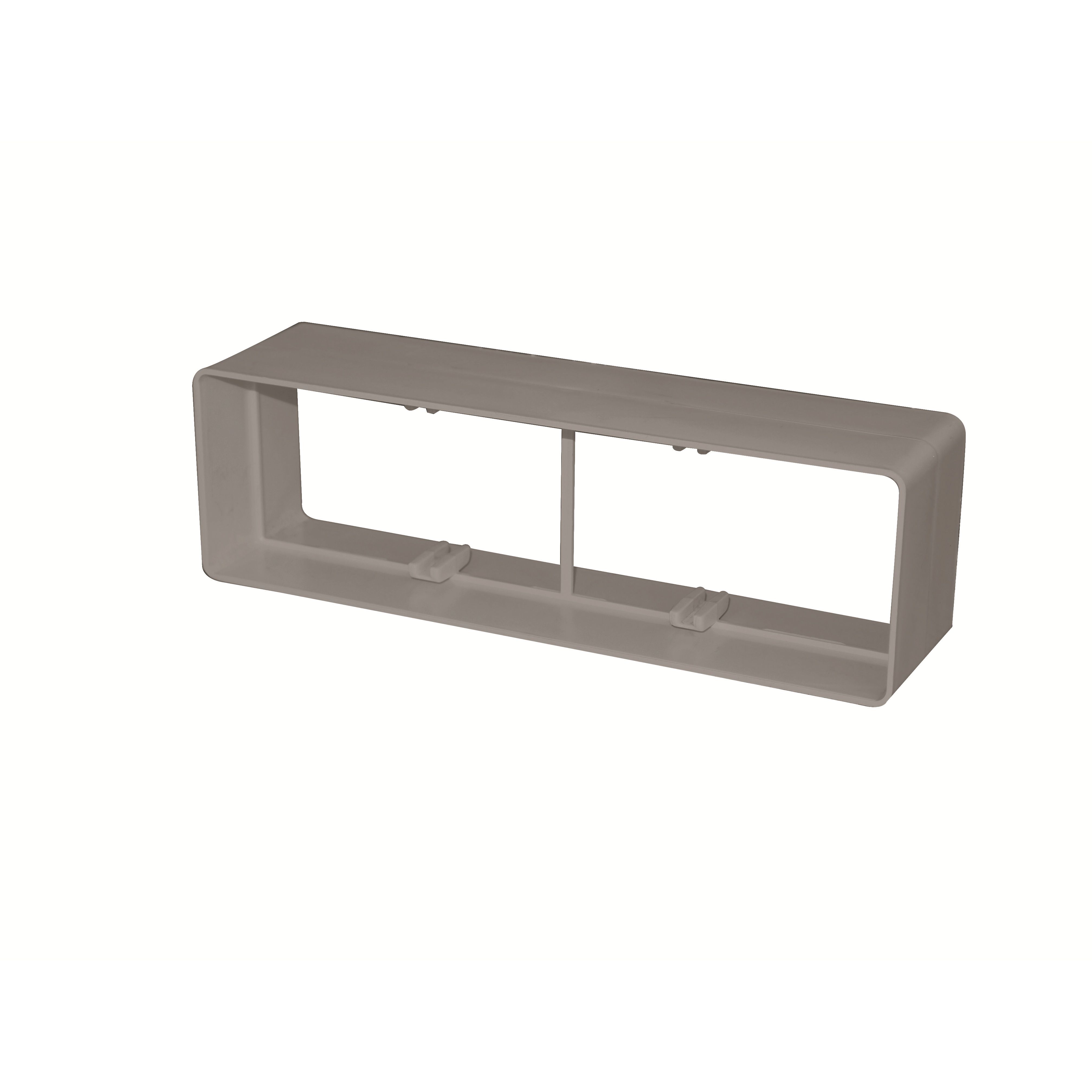 Manrose Grey Flat channel ducting connector (W)110mm
