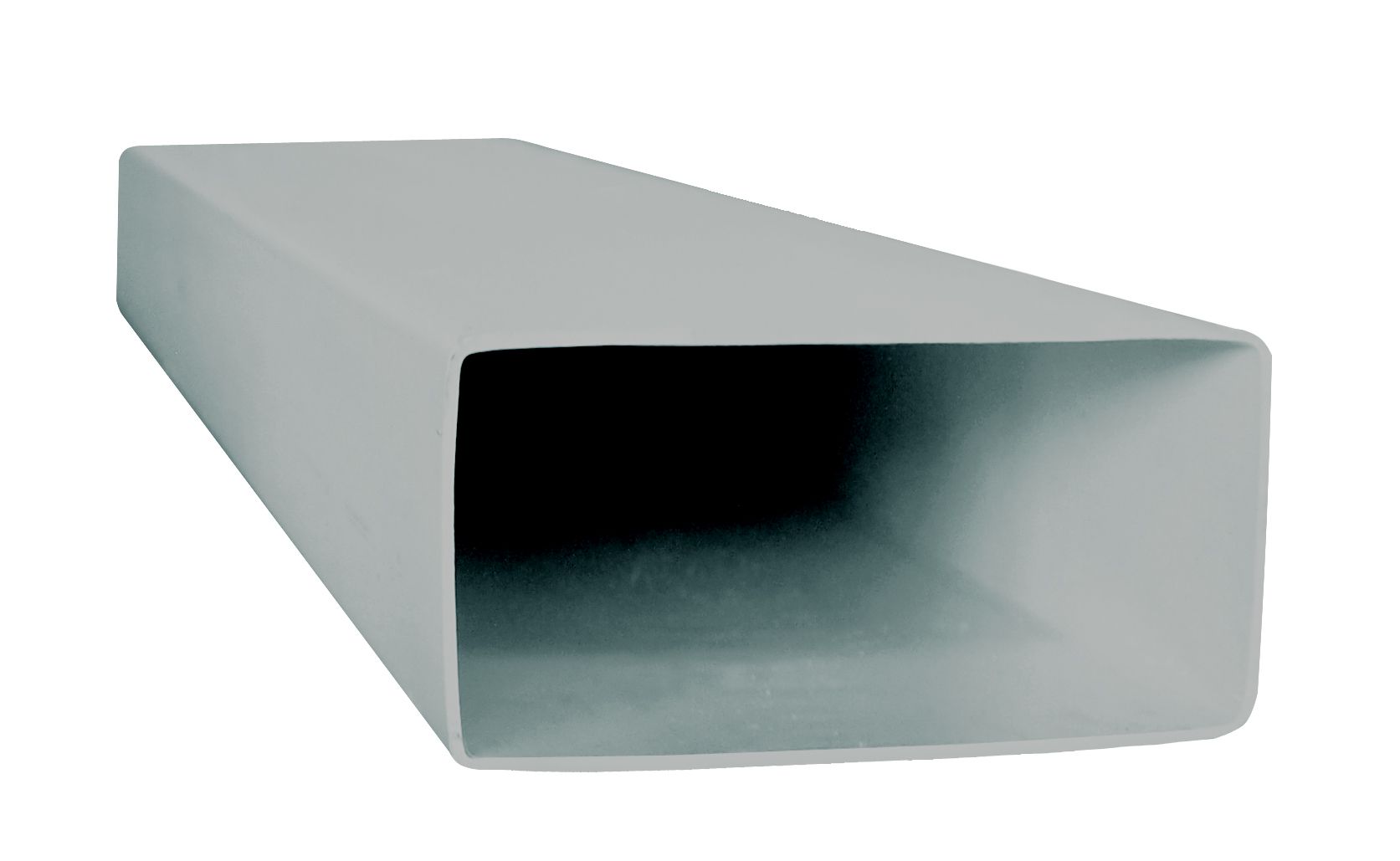 Manrose Grey Flat channel ducting, (L)1m (Dia)100mm