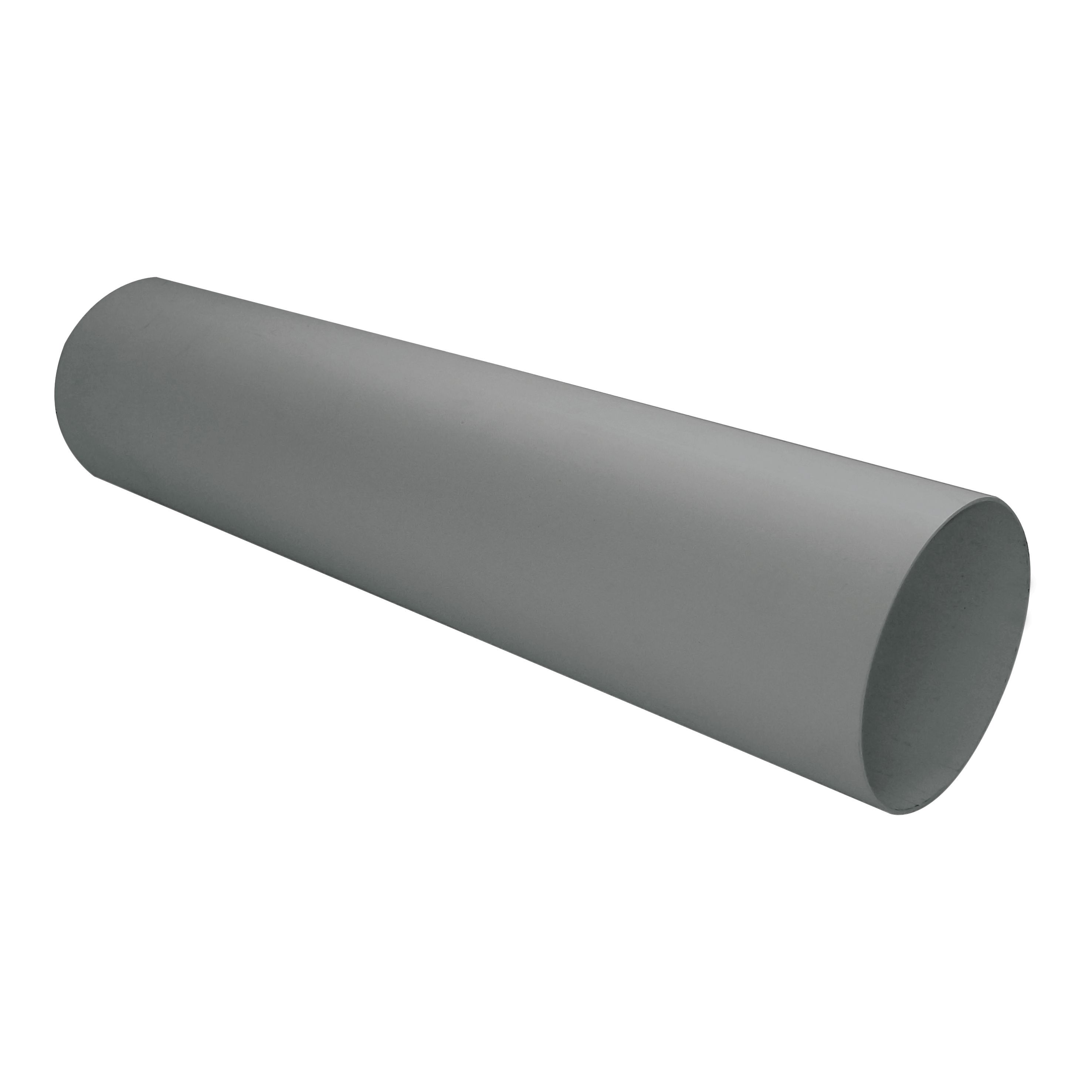 Manrose Grey Solid wall duct, (L)0.35m (Dia)100mm | DIY at Bu0026Q