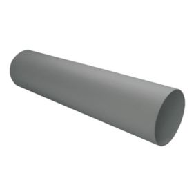 Manrose Grey Solid wall duct, (L)0.35m (Dia)100mm