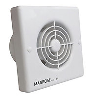 Manrose QF100S Bathroom Extractor fan (Dia)100mm