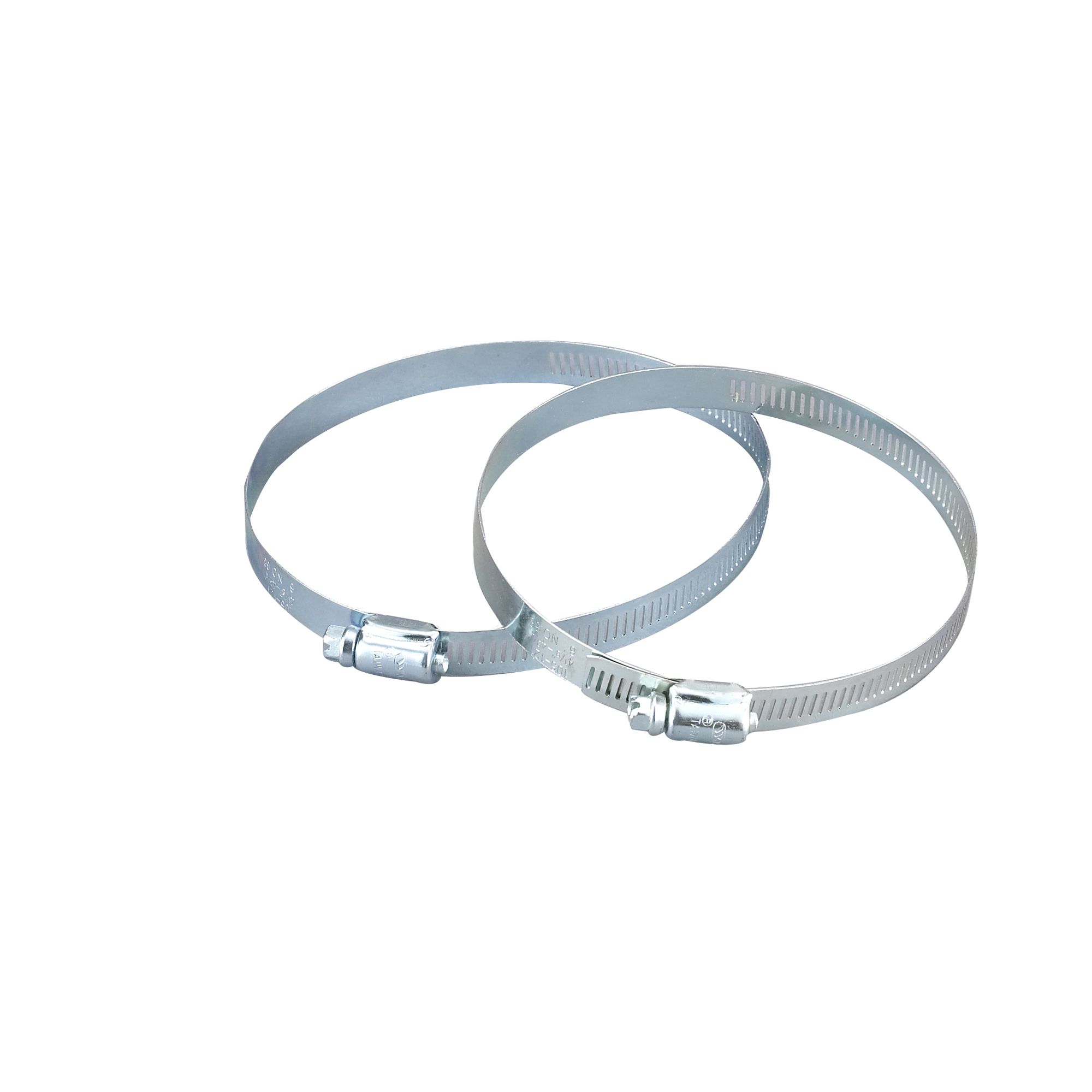Manrose Steel Clip-on 100mm Hose clip, Pack of 2