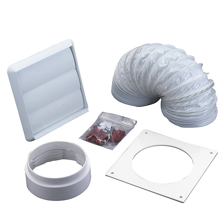 Extraction Fan Ducting Kitchen 100mm Cooker Hood Venting Kit Ventilation 