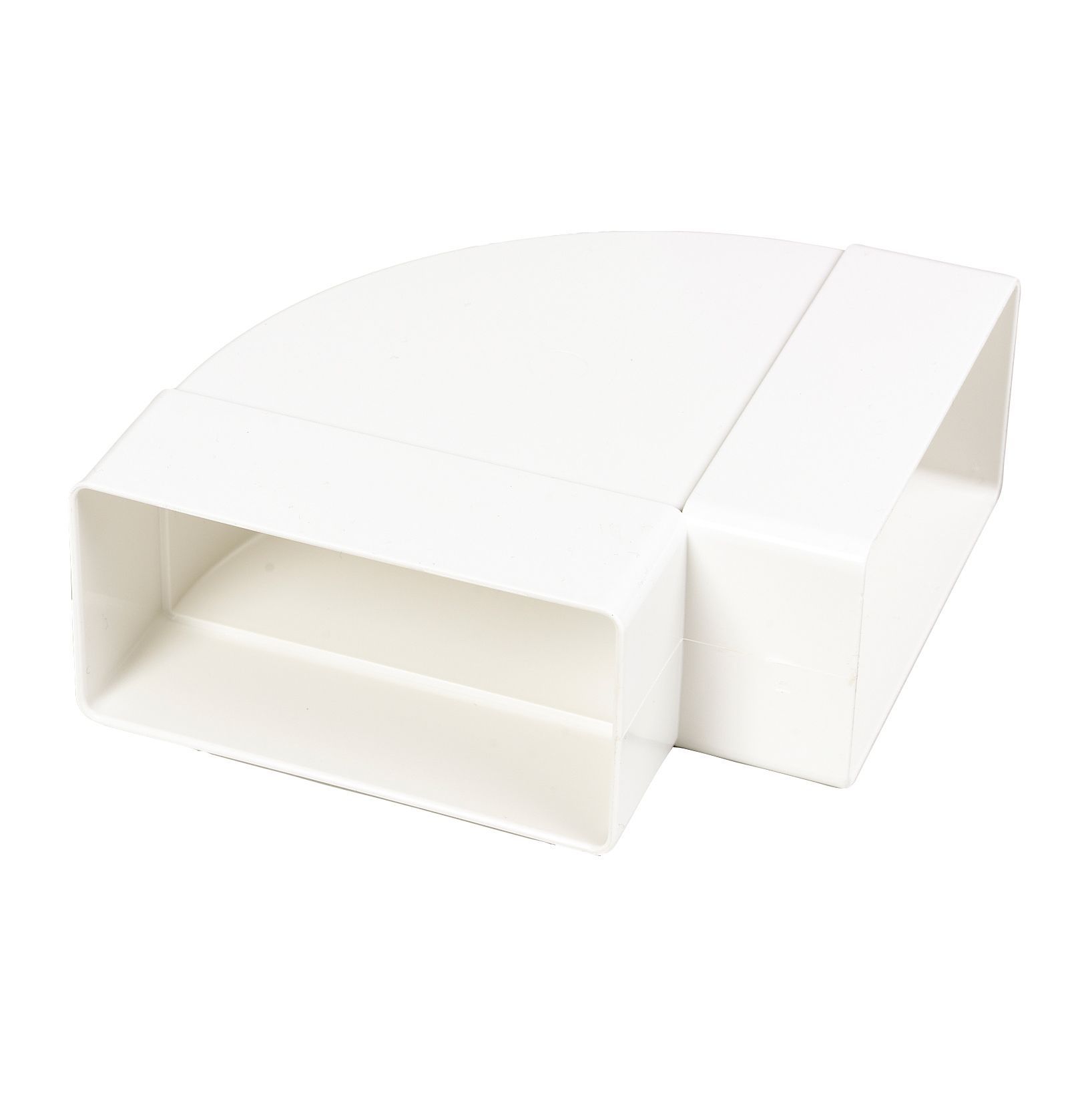 Manrose White 90° Horizontal ducting bend (W)110mm