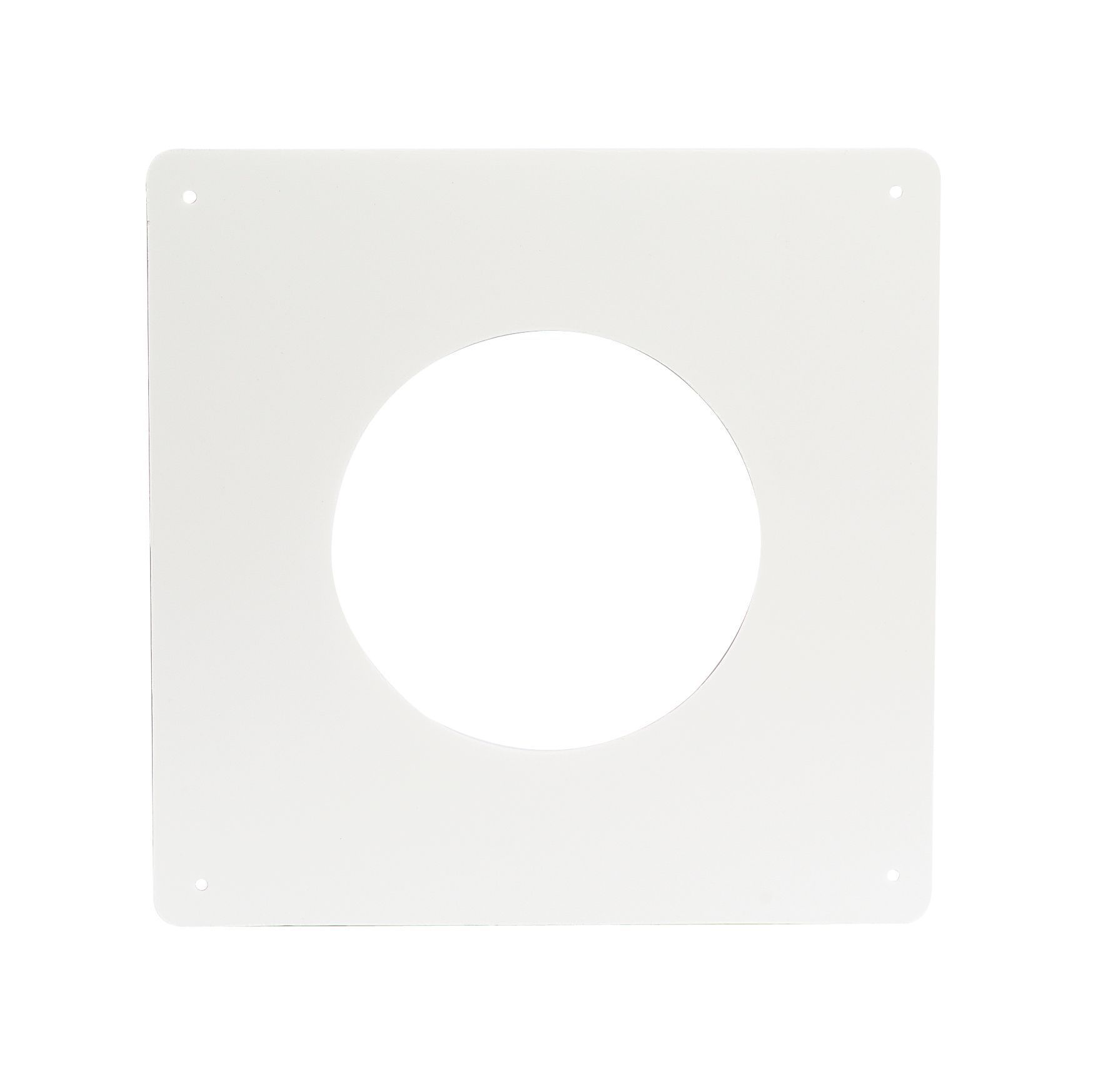 Manrose White Ducting wall plate (Dia)100mm DIY at B&Q