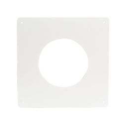 Manrose White Ducting wall plate (Dia)100mm