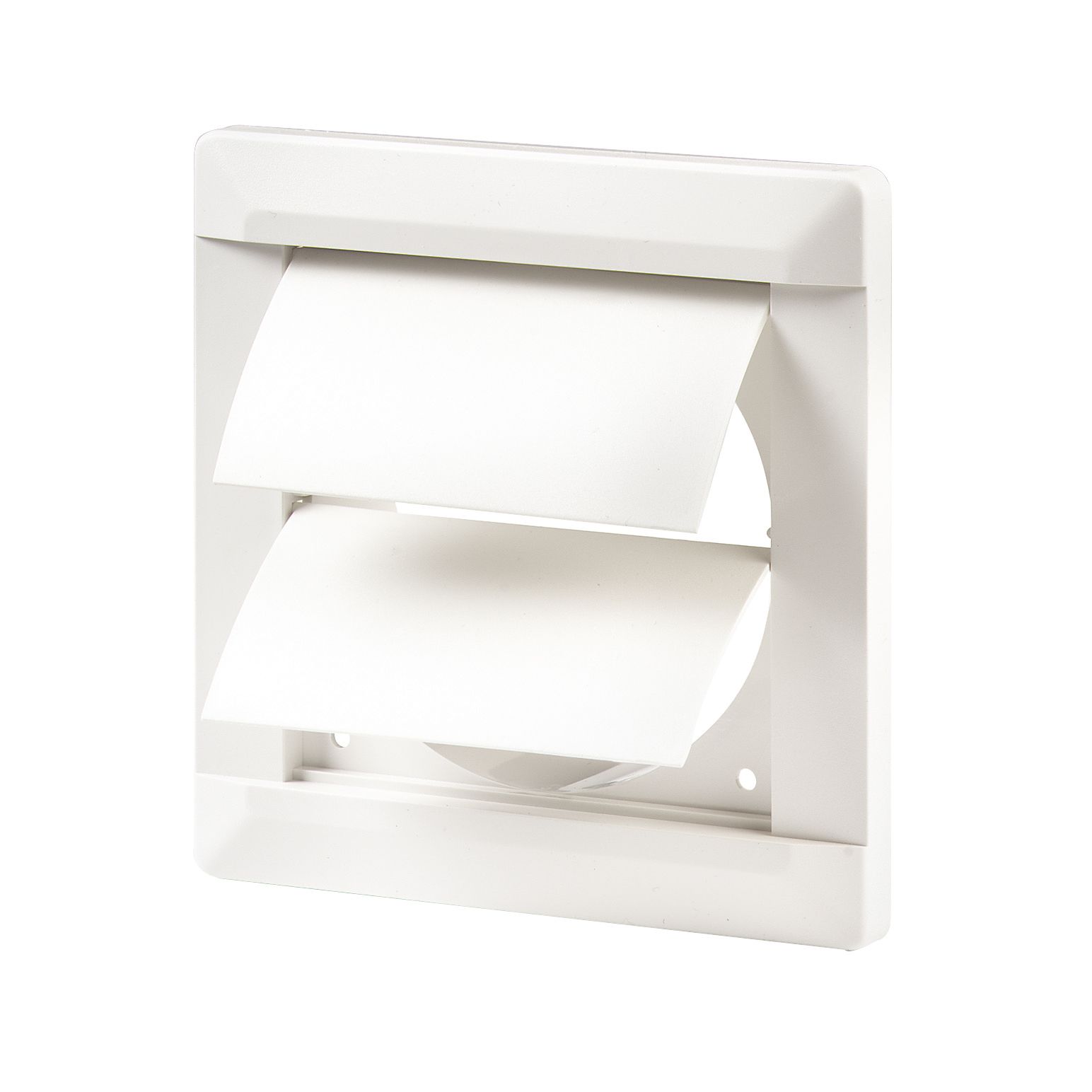 Manrose White effect Square Air vent & gravity flap V41011, (H)110mm (W)110mm