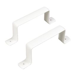 Manrose White Flat channel ducting clip (W)110mm, Pack of 2