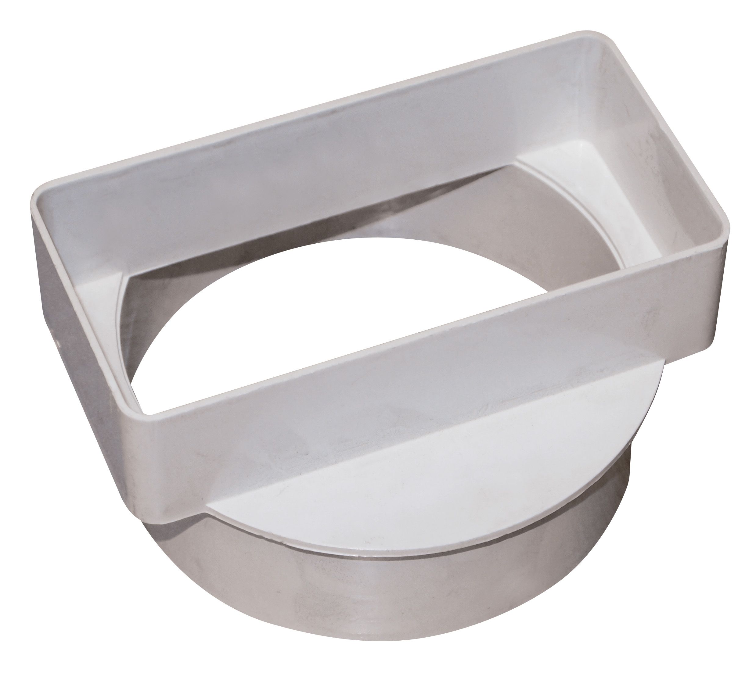 Manrose White Flat to round ducting adaptor (Dia)100mm (W)110mm DIY at B&Q