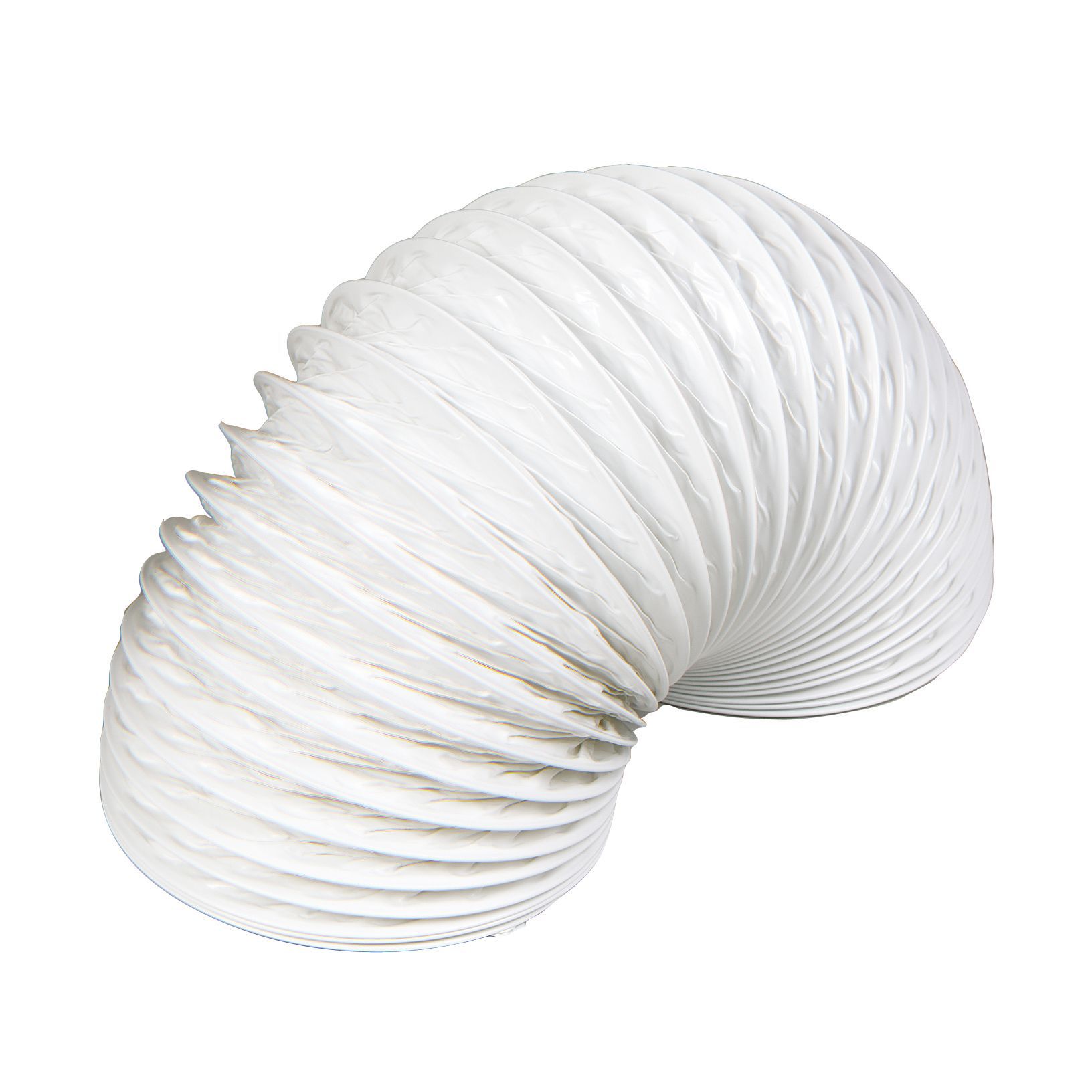 Manrose White Polyvinyl chloride (PVC) Flexible Ducting hose, (L)1m (Dia)100mm