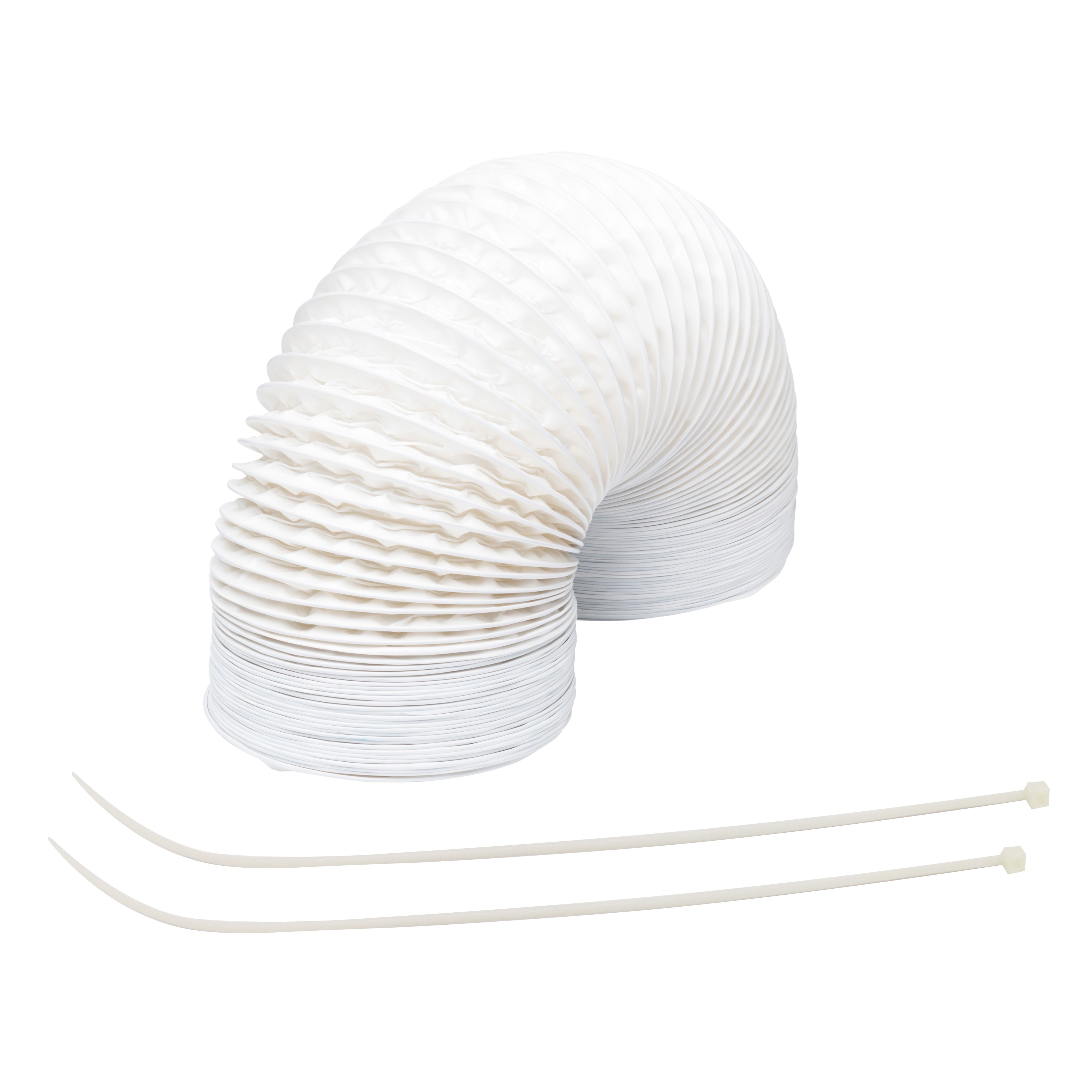 Manrose White Polyvinyl chloride (PVC) Flexible Ducting hose, (L)1m (Dia)125mm