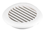 Manrose White Round Applications requiring low extraction rates Fixed louvre vent, (Dia)100mm