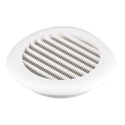 Manrose White Round Applications requiring low extraction rates Fixed louvre vent, (Dia)100mm